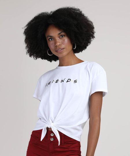 Blusa-Feminina-Friends-com-No-Manga-Curta-Decote-Redondo-Off-White-9697666-Off_White_1_1