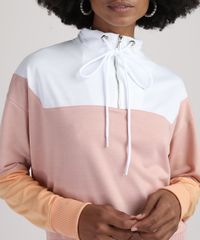 Blusao-de-Moletom-Feminino-com-Recorte-e-Meio-Ziper-Gola-Alta-Rosa-9890693-Rosa_4