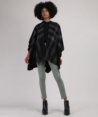 Poncho-Feminino-em-Fleece-Dupla-Face-Preto-9834500-Preto_3