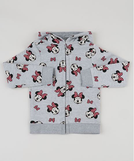 Blusao-de-Moletom-Infantil-Minnie-com-Ziper-e-Capuz-Cinza-Mescla-9946354-Cinza_Mescla_1
