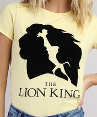Blusa-Feminina-O-Rei-Leao-Manga-Curta-Decote-Redondo-Amarelo-Claro-9850848-Amarelo_Claro_4
