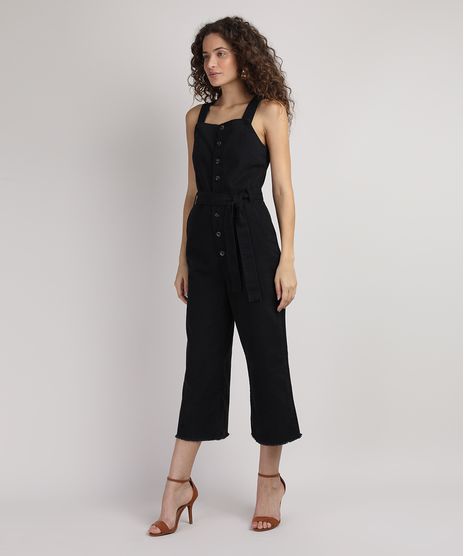 Macacao-Feminino-Pantacourt-com-Botoes-e-Faixa-Regata-Preto-9946102-Preto_1
