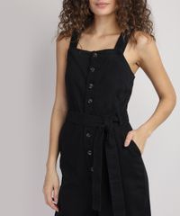 Macacao-Feminino-Pantacourt-com-Botoes-e-Faixa-Regata-Preto-9946102-Preto_4