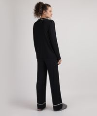 Pijama-Feminino-Camisa-Manga-Longa-com-Bolso-Preto-9951065-Preto_2