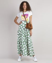 Saia-Feminina-Longa-Estampada-de-Poa-com-Recortes-Verde-Claro-9941911-Verde_Claro_3