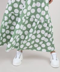 Saia-Feminina-Longa-Estampada-de-Poa-com-Recortes-Verde-Claro-9941911-Verde_Claro_4