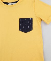 Camiseta-Infantil-com-Bolso-Manga-Curta--Mostarda-9944016-Mostarda_3