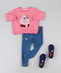 Blusao-de-Moletom-Infantil-Cachorro-com-Tule-Rosa-9887637-Rosa_3