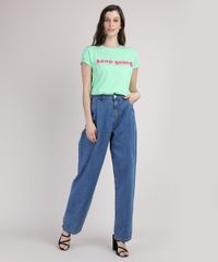 T-Shirt-Feminina-Mindset--Keep-Going--Manga-Curta-Decote-Redondo-Verde-Claro-9948991-Verde_Claro_3