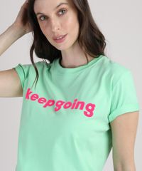 T-Shirt-Feminina-Mindset--Keep-Going--Manga-Curta-Decote-Redondo-Verde-Claro-9948991-Verde_Claro_4
