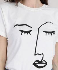 T-Shirt-Feminina-Mindset-Rosto-Manga-Curta-Decote-Redondo-Off-White-9950150-Off_White_4