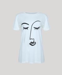 T-Shirt-Feminina-Mindset-Rosto-Manga-Curta-Decote-Redondo-Off-White-9950150-Off_White_5