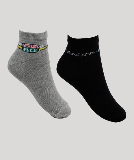 Kit-de-2-Meias-Femininas-Cano-Medio-Friends-Multicor-9949194-Multicor_1
