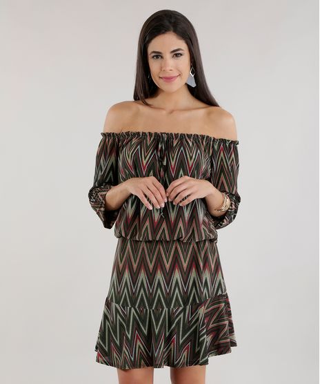 Vestido-Ombro-a-Ombro-Estampado-Geometrico-Verde-8713753-Verde_1