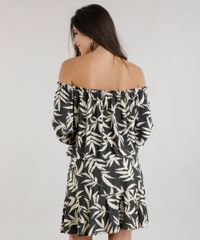 Vestido-Ombro-a-Ombro-Estampado-de-Folhagens-Verde-Militar-8713747-Verde_Militar_2