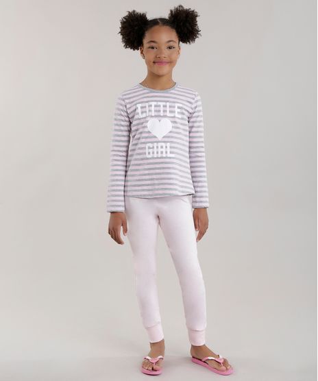 Pijama-Listrado--Little-Girl--Rosa-Claro-8677539-Rosa_Claro_1
