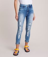 Calca-Jeans-Feminina-Sawary-Skinny-360-Cropped-Cintura-Alta-Destroyed-com-Barra-Dobrada-Azul-Medio-9941548-Azul_Medio_2