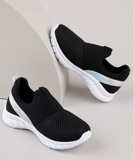 Tenis-Infantil-Palomino-Running-com-Recorte-Holografico-e-Respiro--Preto-9914116-Preto_1
