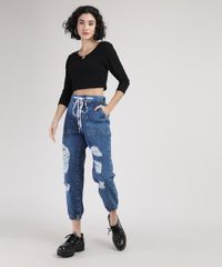 Calca-Jeans-Feminina-Jogger-Cintura-Super-Alta-Destroyed-com-Cadarco--Hi-Bye--Azul-Escuro-9944873-Azul_Escuro_3