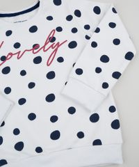 Blusao-de-Moletom-Infantil--Lovely--Estampado-de-Poa-Decote-Redondo-Branco-9944987-Branco_4