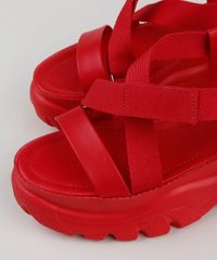 Papete-Feminina-Oneself-Flatform-Tratorada-com-Velcro-Vermelha-9950554-Vermelho_3