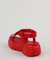 Papete-Feminina-Oneself-Flatform-Tratorada-com-Velcro-Vermelha-9950554-Vermelho_4