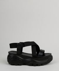 Papete-Feminina-Oneself-Flatform-Tratorada-com-Velcro-Preta-9950555-Preto_2
