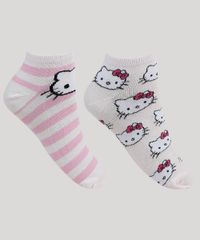 Kit-de-2-Meias-Femininas-Cano-Medio-Hello-Kitty-Rosa-9949012-Rosa_1