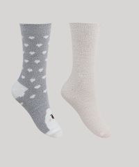 Kit-de-2-Meias-de-Inverno-Femininas-Cano-Alto-Chenille-Multicor-9837833-Multicor_1