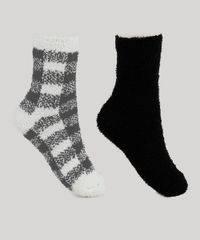 Kit-de-2-Meias-de-Inverno-Femininas-Cano-Alto-Chenille-Multicor-9837828-Multicor_1