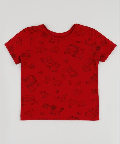 Camiseta-Infantil-Estampada-de-Carros-Manga-Curta-Vermelha-9943044-Vermelho_1
