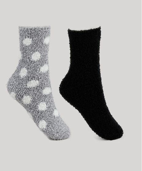 Kit-de-2-Meias-de-Inverno-Femininas-Cano-Alto-Chenille-Multicor-9837827-Multicor_1