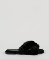 Rasteirinha-de-Pelo-Feminina-Oneself-Tiras-Cruzadas-Preta-9952237-Preto_2