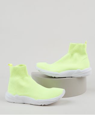 Tenis-Meia-Masculino-Oneself-Cano-Alto-Knit-Amarelo-Neon-9946330-Amarelo_Neon_1