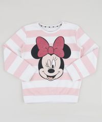 Blusao-de-Moletom-Infantil-Minnie-Listrado-Decote-Redondo-Branco-9947801-Branco_1