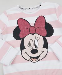 Blusao-de-Moletom-Infantil-Minnie-Listrado-Decote-Redondo-Branco-9947801-Branco_3