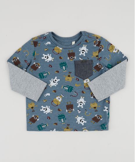 Camiseta-Infantil-Estampado-Monstrinhos-com-Bolso-Manga-Longa-Azul-Claro-9945263-Azul_Claro_1