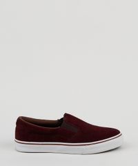 Tenis-Slip-On-de-Camurca-Masculino-Oneself-Vinho-9476430-Vinho_2