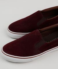 Tenis-Slip-On-de-Camurca-Masculino-Oneself-Vinho-9476430-Vinho_3