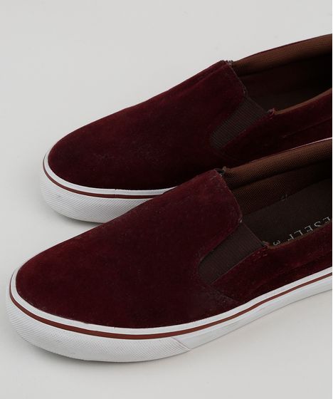 slip on camurça masculino