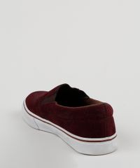 Tenis-Slip-On-de-Camurca-Masculino-Oneself-Vinho-9476430-Vinho_4