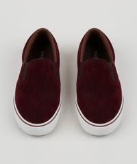 Tenis-Slip-On-de-Camurca-Masculino-Oneself-Vinho-9476430-Vinho_5
