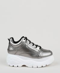Tenis-Feminino-Oneself-Sneaker-Chunky-Metalizado-Prateado-9949547-Prateado_2