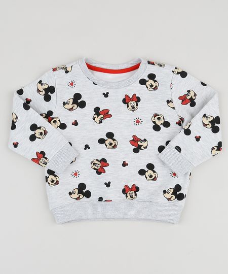 Blusao-de-Moletom-Infantil-Mickey-e-Minnie-Estampado-Decote-Redondo-Cinza-Mescla-Claro-9944596-Cinza_Mescla_Claro_1