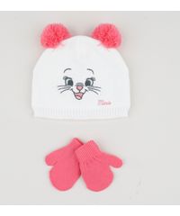 Kit-Infantil-de-Gorro-de-Trico-Marie-Branco---Luva-Rosa-9784984-Rosa_1
