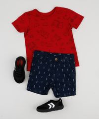 Bermuda-de-Sarja-Infantil-Alfaiatada-Estampada-de-Flechas-Azul-Escuro-9945182-Azul_Escuro_3