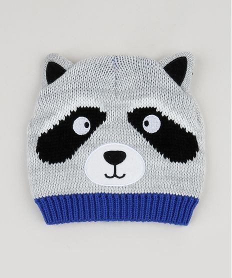Gorro-de-Trico-Infantil-Guaxinim-Cinza-Claro-9785289-Cinza_Claro_1