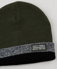 Gorro-de-Trico-Infantil-com-Listras-Verde-Escuro-9785359-Verde_Escuro_3