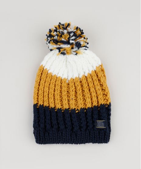 Gorro-de-Trico-Infantil-Listrado-Azul-Marinho-9785366-Azul_Marinho_1
