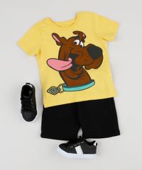 Camiseta-Infantil-Scooby-Doo-Manga-Curta-Amarela-9944607-Amarelo_3